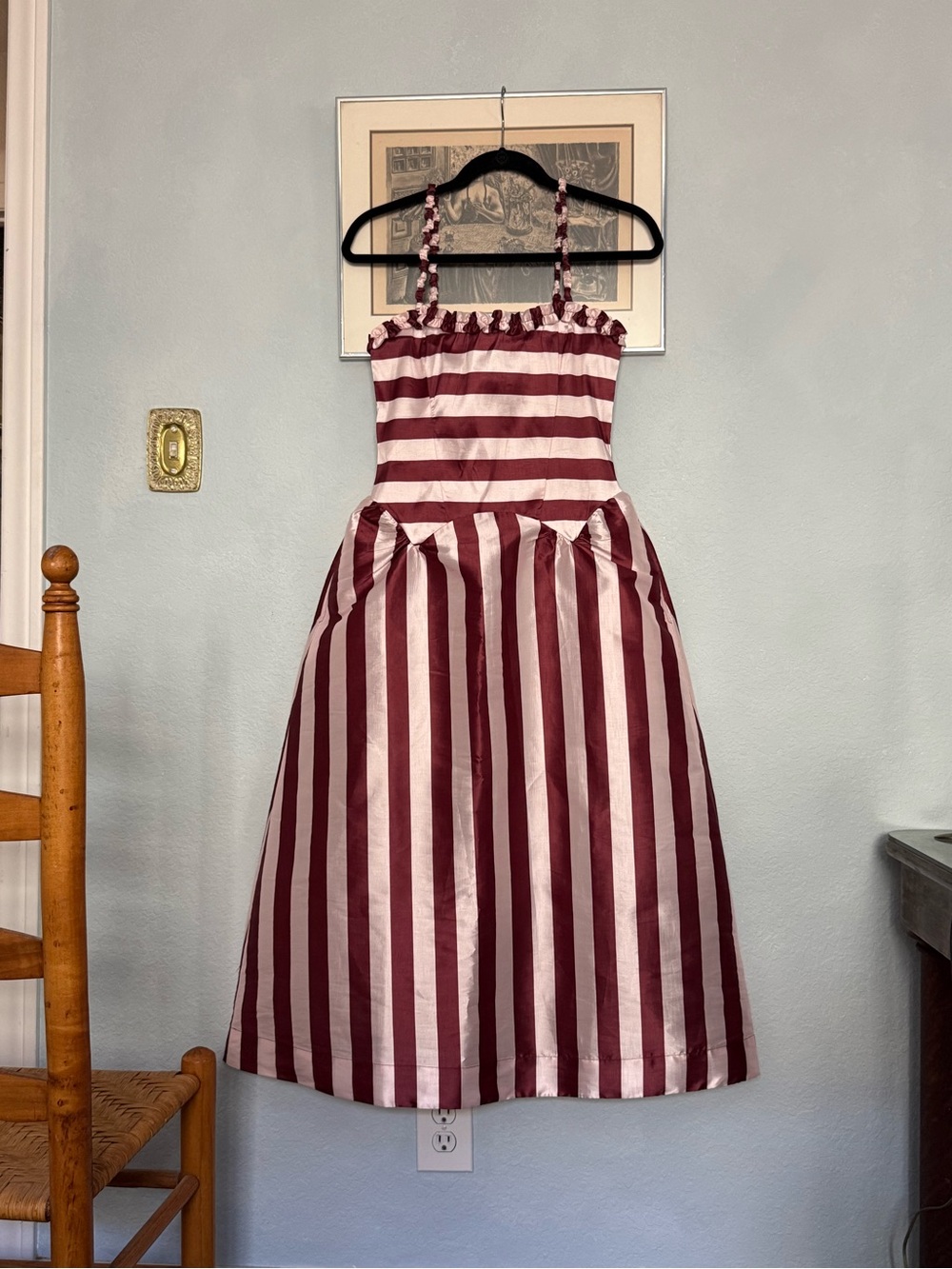 Damson Madder Rachel Ruffle Midi Dress
